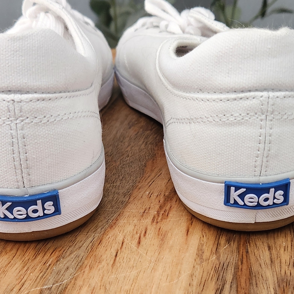 Keds White Canvas Sneakers Classic Minimalist Design